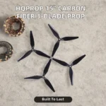 HQProp 15-Inch High Efficiency Carbon Fiber Propeller Blade Three-Blade Forward Reverse FPV Racing Drone Model HQ15X7X3 Made - Image 2