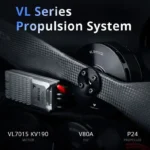 VL7015 KV190 IP25 12S 1600W 15kg Single Arm 22KG Thrust MTOW Silent Engine Motor for Drone - Image 2