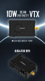 Factory Outlet Foxeer 4.9G-6G Reaper 10W 80CH VTx For 9-36V 25/500/1500/3000mW 5W 40 Rc UAV - Image 6