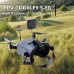 Powerful 5.8G 40CH FPV Goggles 4.3inch Dual Antenna High Brightness Video Headset for Drone Long Range Charging Plastic - Image 4