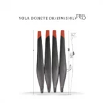 T50 T40 Carbon Fiber Propeller Fittings 5413 5415 Models Drone Accessories for Agricultural Drones Maintenance Used with Drones - Image 3