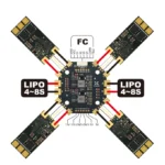 Foxeer PDB400 8S 400A PDB LIPO 4-8S Distribution Board DUAL Battery PAD Installation Hole Spacing 30.5mm for FPV Drone Parts - Image 5