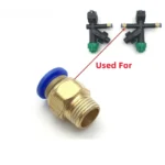 LICHENG Nozzle Water Outlet Connector 6mm 8mm Quick Trachea Connector with External Thread for Agricultural Drones Accessories